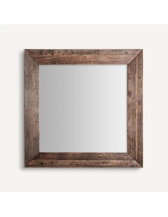 Espejo Skorup en madera recuperada y cristal