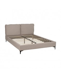 CAMA BEIGE TEJIDO DORMITORIO 2