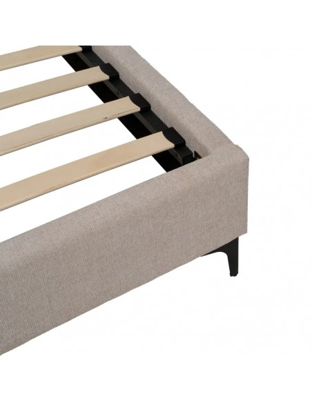 CAMA BEIGE TEJIDO DORMITORIO
