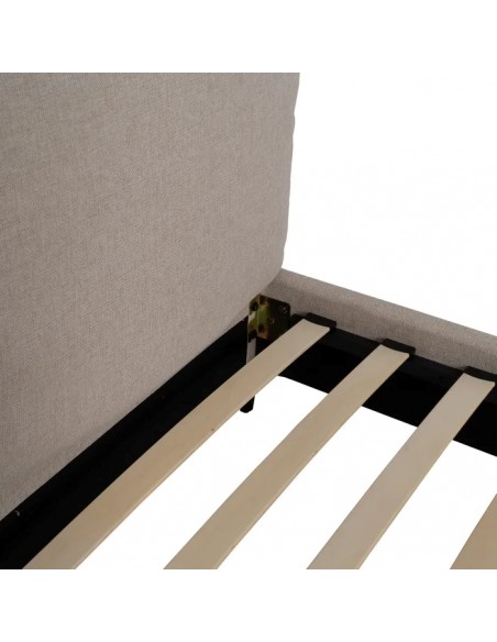 CAMA BEIGE TEJIDO DORMITORIO