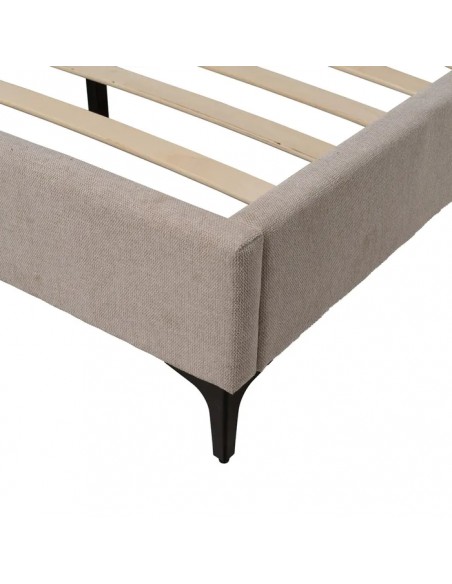 CAMA BEIGE TEJIDO DORMITORIO