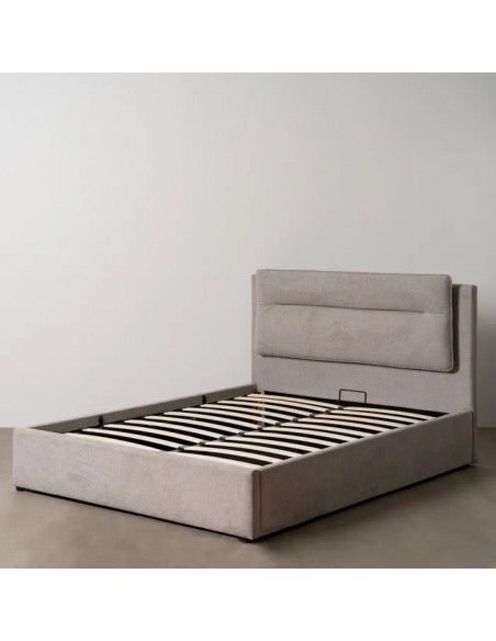 CAMA CANAPÉ GRIS TEJIDO DORMITORIO