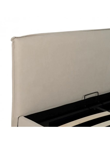 CAMA CANAPÉ BEIGE TEJIDO DORMITORIO