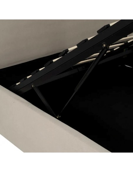 CAMA CANAPÉ BEIGE TEJIDO DORMITORIO