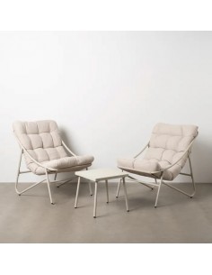 CONJUNTO JARDÍN BEIGE ACERO EXTERIOR