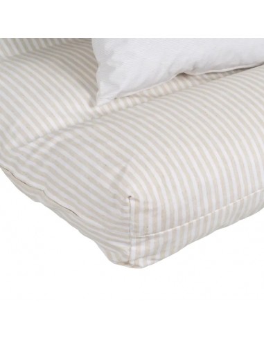 JUEGO DE COJINES BEIGE PARA PALLET 120X80CM