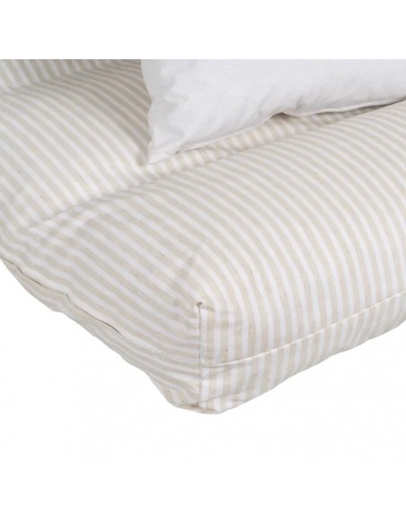 JUEGO DE COJINES BEIGE PARA PALLET 120X80CM