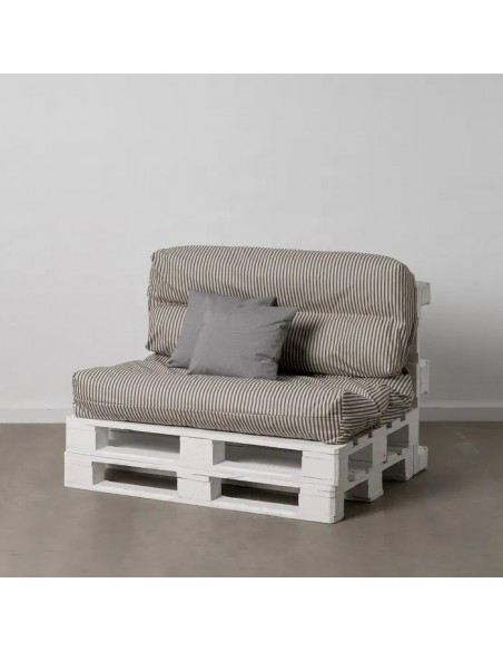 JUEGO DE COJINES GRIS PARA PALLET 120X80CM