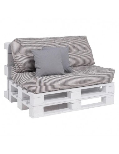 JUEGO DE COJINES GRIS PARA PALLET 120X80CM