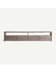 Mueble tv lison en Madera de Acacia Marrón – Estilo...