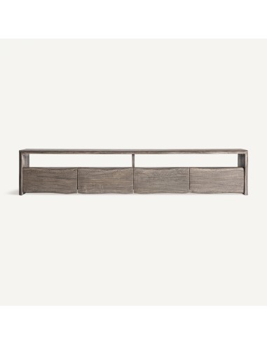 Mueble tv lison en Madera de Acacia Marrón – Estilo Rústico Natural | Vical Home