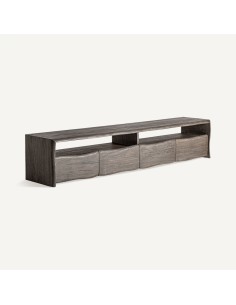 Mueble tv lison en Madera de Acacia Marrón – Estilo... 2