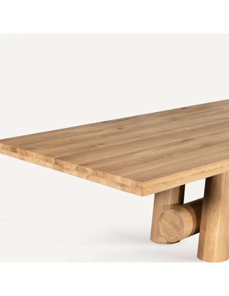 Mesa comedor sully de Roble Claro – Estilo Colonial Natural | Vical Home