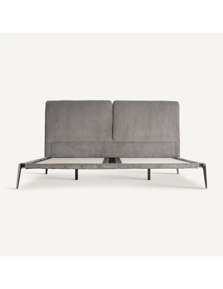 Cama Berlín de Estilo Industrial en Metal Gris – Vical Home