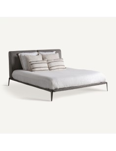 Cama Berlín de Estilo Industrial en Metal Gris – Vical Home 2