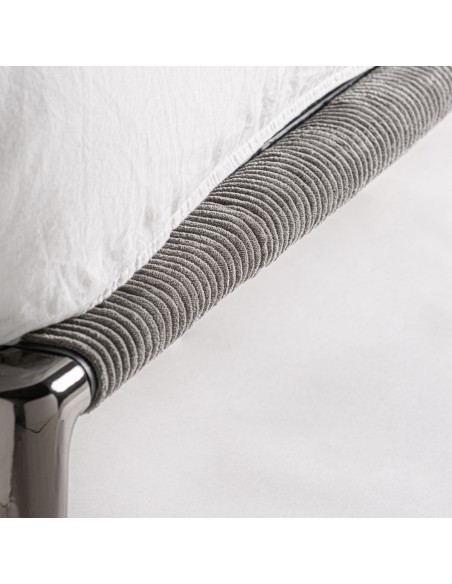 Cama Berlín de Estilo Industrial en Metal Gris – Vical Home