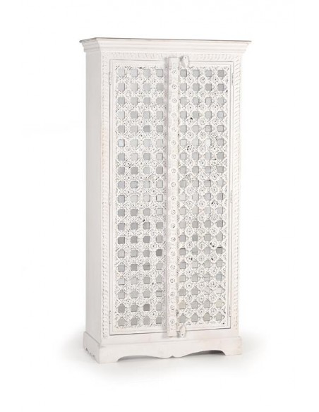 Armario Blanco de Madera de Mango con Cristal – Giner y Colomer