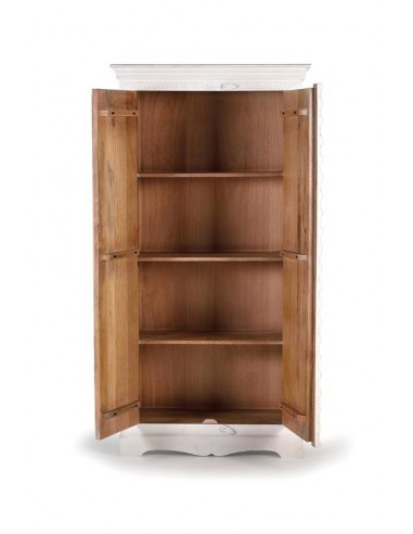 Armario Blanco de Madera de Mango con Cristal –...
