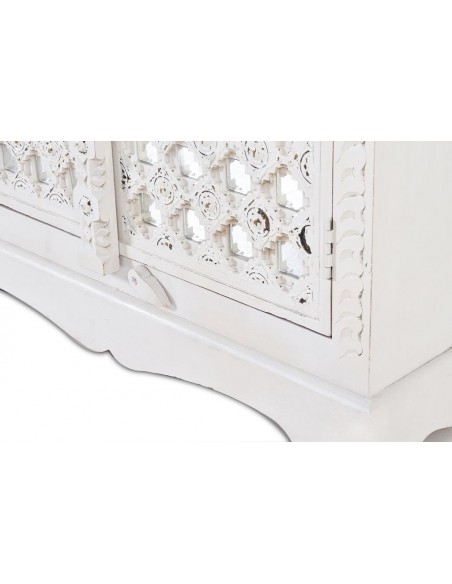 Armario Blanco de Madera de Mango con Cristal – Giner y Colomer