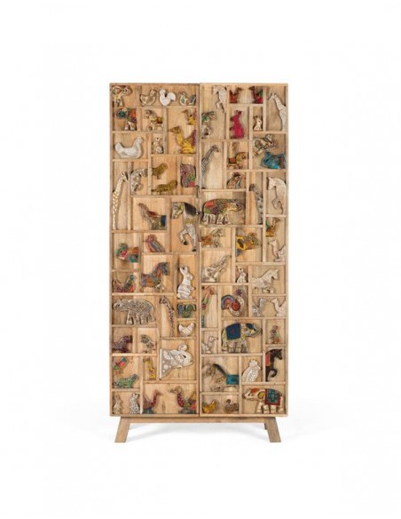 Armario de Madera de Mango Pintado a Mano – Giner y Colomer