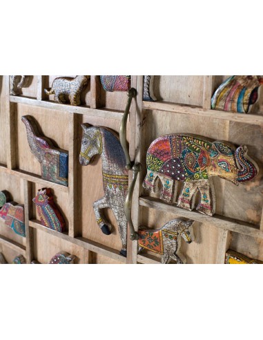 Armario de Madera de Mango Pintado a Mano –...