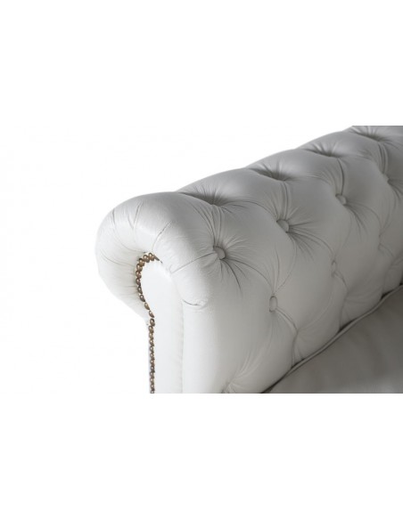 Sofá Chester Individual en Piel Blanca – Giner y Colomer