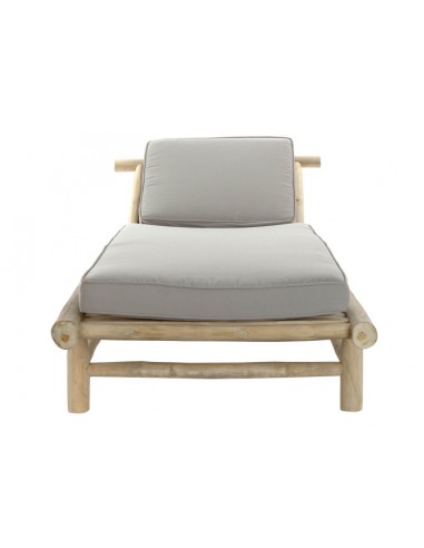 TUMBONA EXTERIOR DE TECA NATURAL 86X209X36