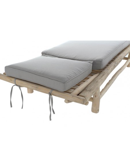 TUMBONA EXTERIOR DE TECA NATURAL 86X209X36