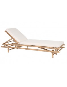 TUMBONA EXTERIOR DE BAMBÚ 211X75X36