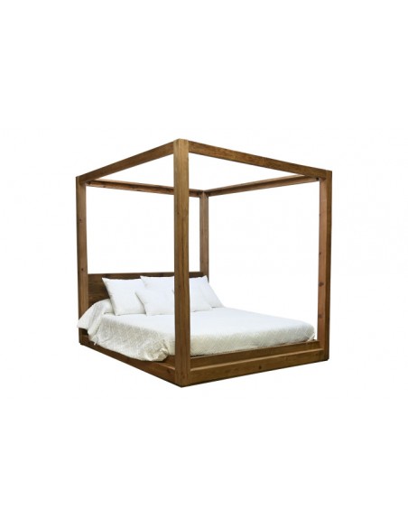 CAMA BALINESA PINO 202X222X215