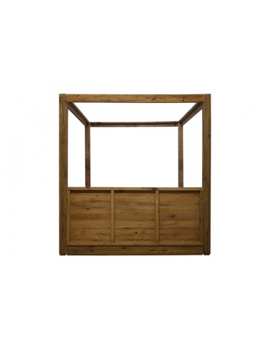 CAMA BALINESA PINO 202X222X215