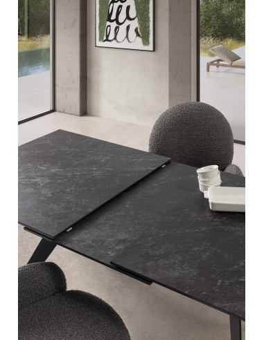 MESA EXTENSIBLE DE CERÁMICA NEGRA LULA...