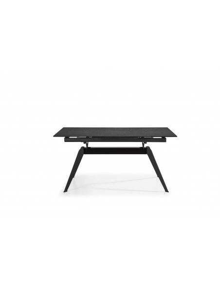MESA EXTENSIBLE DE CERÁMICA NEGRA LULA 160/220X90X76