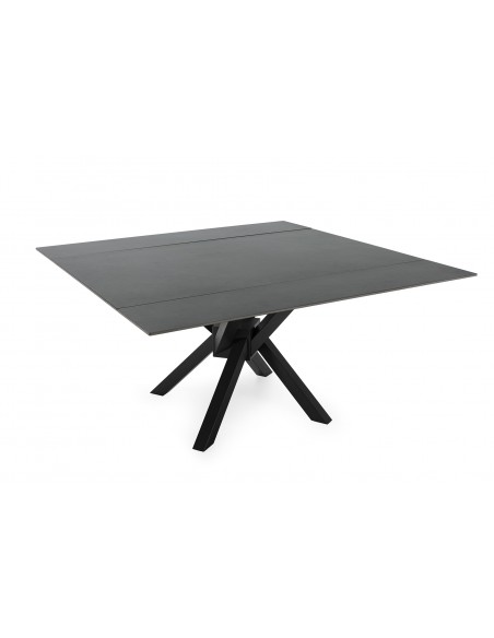 MESA EXTENSIBLE CUADRADA GRIS OSCURO ARLENE 150X90/150X76CM