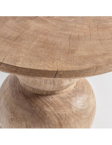 Mesa Auxiliar Rimini en Madera de Mango Marrón...
