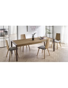 Mesa Tema PEMI Rectangular Extensible con Patas Metálicas...