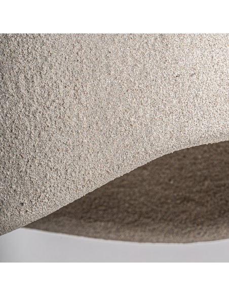 Lámpara colgante Sibille de Vical Home – Lámpara de resina blanco roto rugosa contemporánea 82 cm