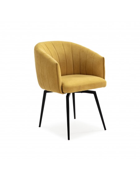 SILLÓN GIRATORIO ENKA MOSTAZA