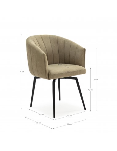 SILLÓN GIRATORIO ENKA VERDE