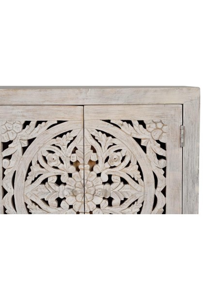 Aparador Giner y Colomer en Madera de Mango Tallada y Metal – 2 Puertas y 3 Cajones