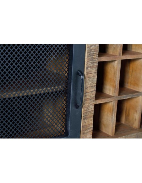 Aparador Industrial Giner y Colomer de Madera de Mango y Metal – 2 Puertas y 3 Cajones