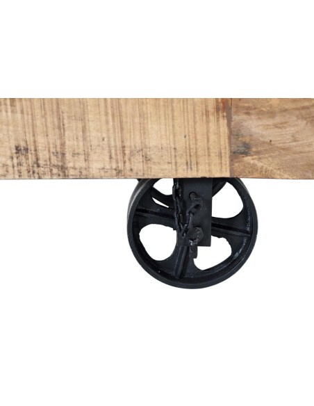 Aparador Industrial Giner y Colomer de Madera de Mango y Metal – 2 Puertas y 3 Cajones