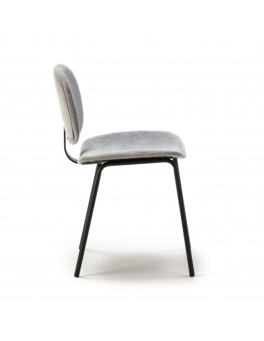 SILLA ARUS GRIS/PATA NEGRA SET DE 2 UNIDADES...