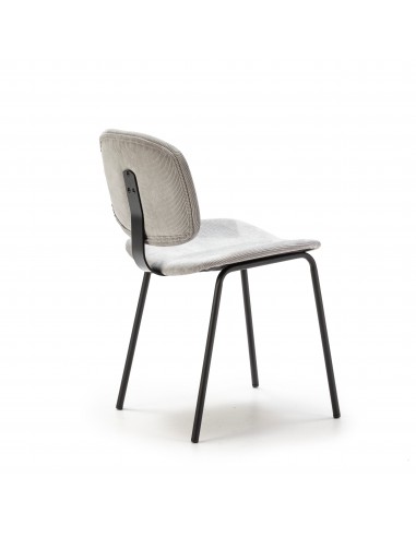 SILLA ARUS GRIS/PATA NEGRA SET DE 2 UNIDADES...