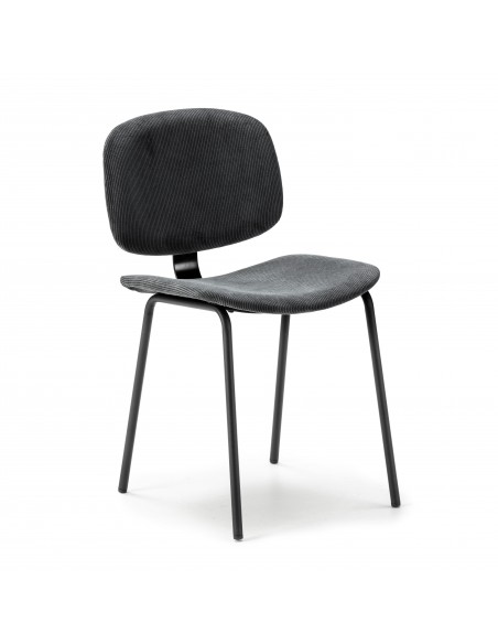 SILLA ARUS NEGRO/PATA NEGRA SET DE 2 UNIDADES POR CAJA