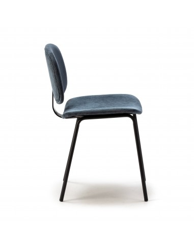 SILLA ARUS AZUL/PATA NEGRA SET DE 2 UNIDADES...