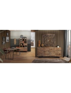 MESA COMEDOR COLECCIÓN YAKARTA GINER Y COLOMER  (78x180x90) 2