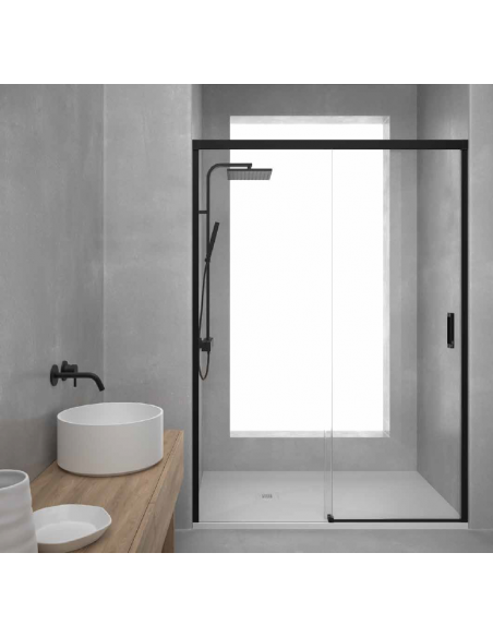 MAMPARA DUCHA FRONTAL (FIJO + CORREDERA) Q
