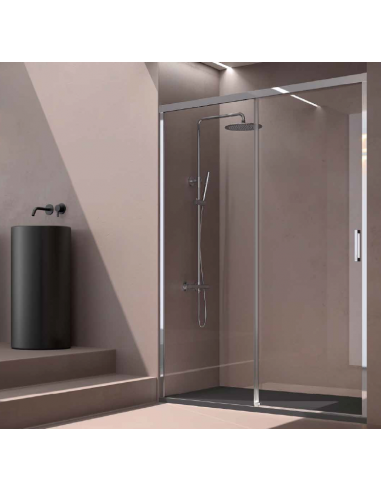MAMPARA DUCHA FRONTAL (FIJO + CORREDERA) Q