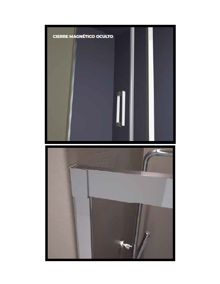 MAMPARA DUCHA FRONTAL (FIJO + CORREDERA) Q